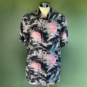 🐅 ALL SAINTS Year of the Tiger Button Down Shirt Size Small 🐅
